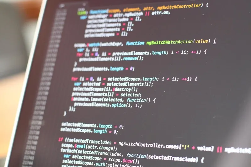 Image d'un écran d'ordinateur avec du code JavaScript et PHP